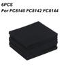 6 Stück 132x112x10mm Schwammwatte Ersatzfilter für FC8140 FC8142 FC8144 FC8148 Staubsauger