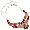 Rhodochrosorite Garnet Gemstone Jewelry Necklace 16-18''