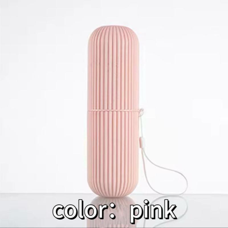

Travel Toileting Cup Toothbrush Cup Toothpaste Storage Box Portable Dental Appliance Box Toothbrush Bucket Simple Mouthwash Cup 1pcs