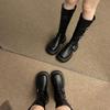 High boots thick-soled Martin boots retro comfortable spring and autumn boots children small long and thin