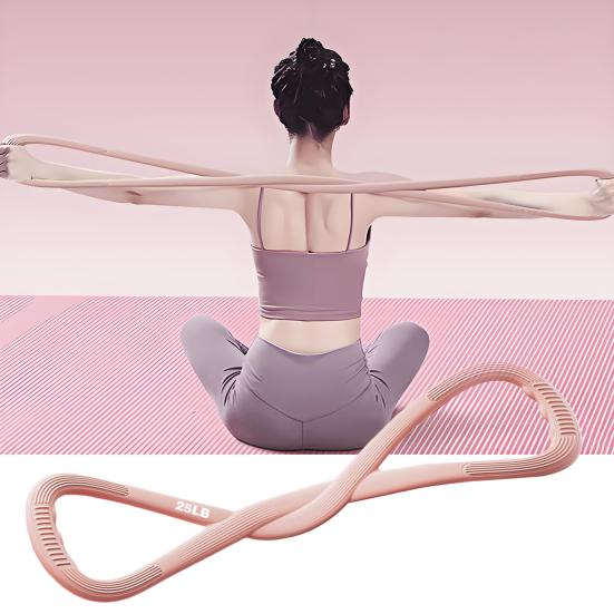 Silikonová fitness odporová guma Protiskluzová osmičková cvičební elastická guma 25/35 liber Muži Ženy Paže Rameno Strečink Silový trénink Napínací lano