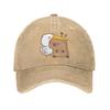 Cartoon Niedliches Capybara Unisex Baseballkappen Used Denim Hüte Kappe Lässig Outdoor Unstrukturiert Weiche Snapback Kappe