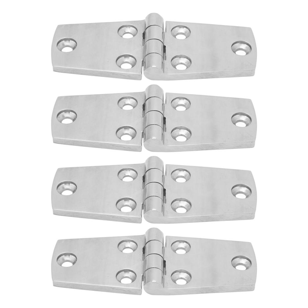 4pcs Marine Door Hinge 102 X 38mm Rustproof Stainless Steel Boat Hatch Hinge for Yachets