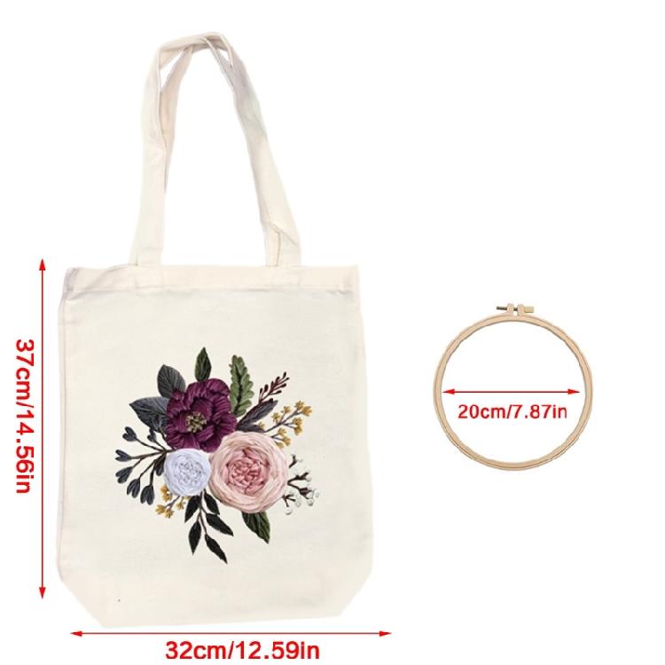 Canvas Bag Embroidery Kits Bag Crosses Stitching Kits Embroidery Starter Kits Embroidery Making Kits