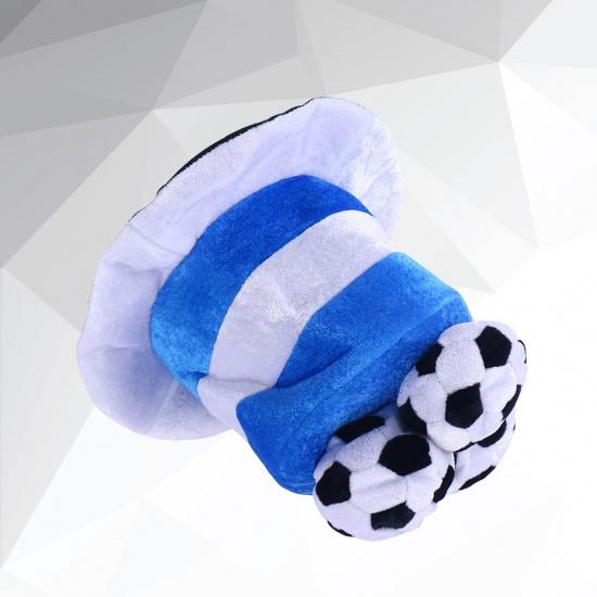 Soccer Party Hats Plush Football Hat Argentina Flag Cheerleading World Football Game Celebration Hat Red