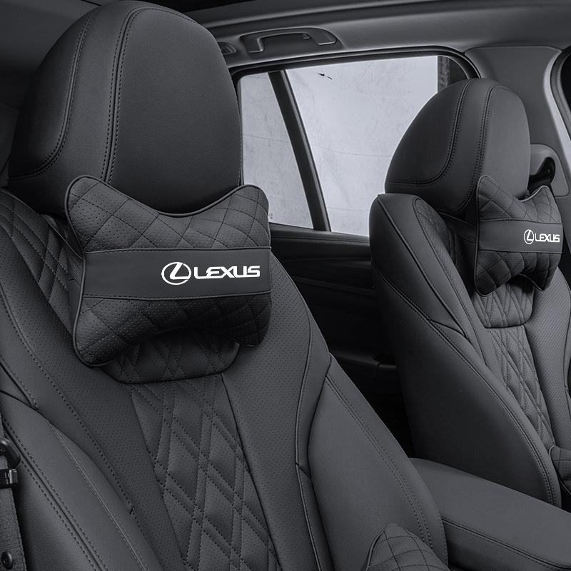 SFSE5 1Pcs Car Seat Neck Pillow Headrest Auto Accessories For Lexus GS IS LS500h ES260 ES300h RX350h NX260 UX260 LM LC RZ450e TX RC CT