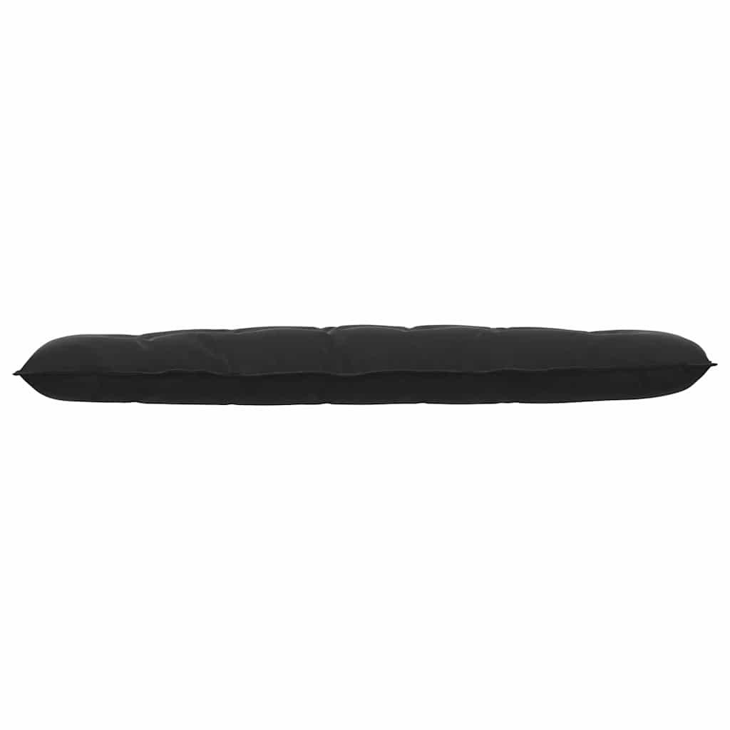 Back Pillow Black 180 x 50 cm Cord Fabric