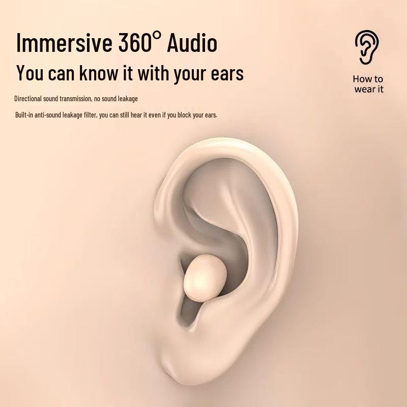 Y19 Invisible Wireless Bluetooth Earbuds: Comfortable In-Ear Design, Ultra-Long Battery Life, Noise Cancelling for Side Sleep