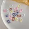 50Pcs Nail Art Frames Shapes Designs Diy Resin Charms For 3D Nail Accessories Hollow Nail Art Gems Stones Frames