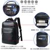 Backpack for Genuine PC Large Business Business Black [Ariga] Men, Leather, Cowhide, 15.6-inch Storage, A4, Leather, Capacity, Multifunctional,