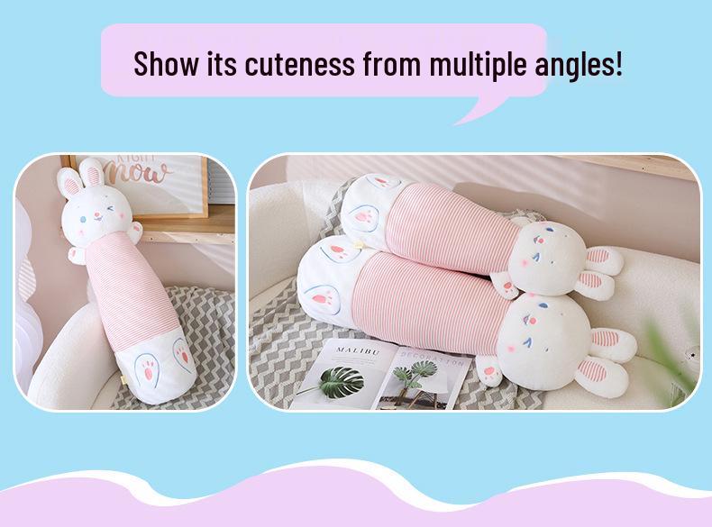 Cute Soft Rabbit Hug Pillow – Long Plush Cushion & Doll for Girls