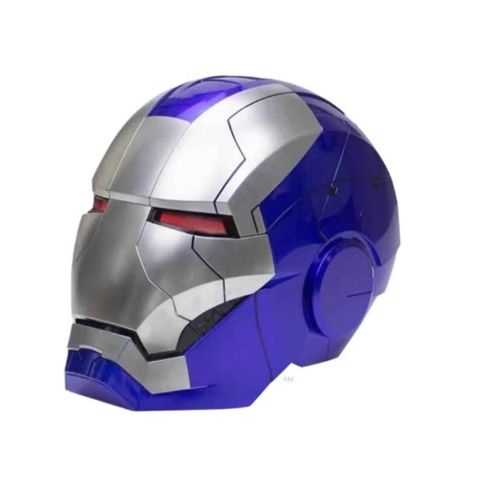 New Iron Man Helmet Black Gold Black Silver Electric Helmet Voice Controlled Voice Machine Helmet Movable Mask Trendy Collection