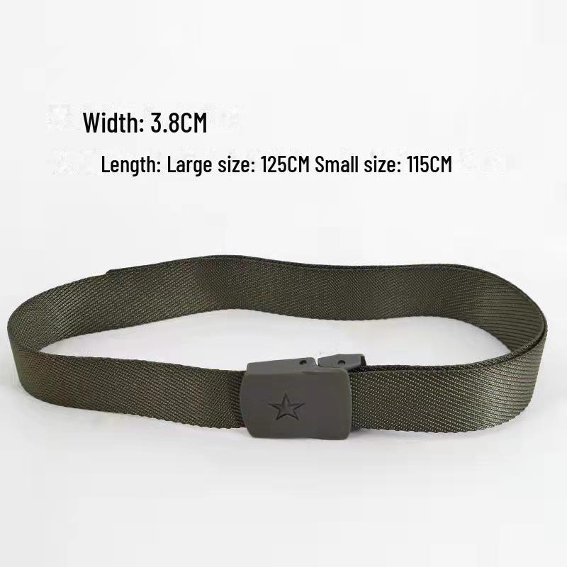 Military Training Braided Tactical Belt In Thickened Army Gray