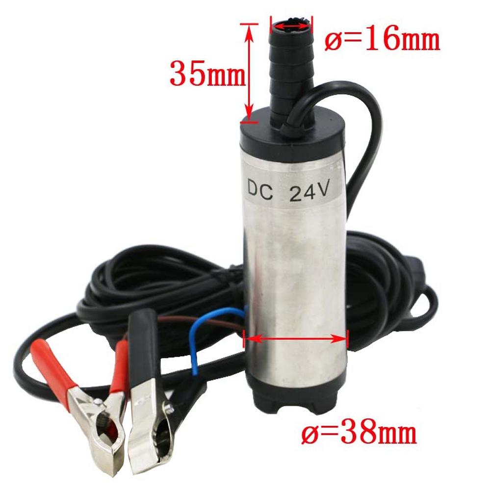 12L/min 12V 24V DC elektrické ponorné čerpadlo nafta palivo voda olej auto kempování rybaření ponorné hliníkové slitinové přečerpávací čerpadlo