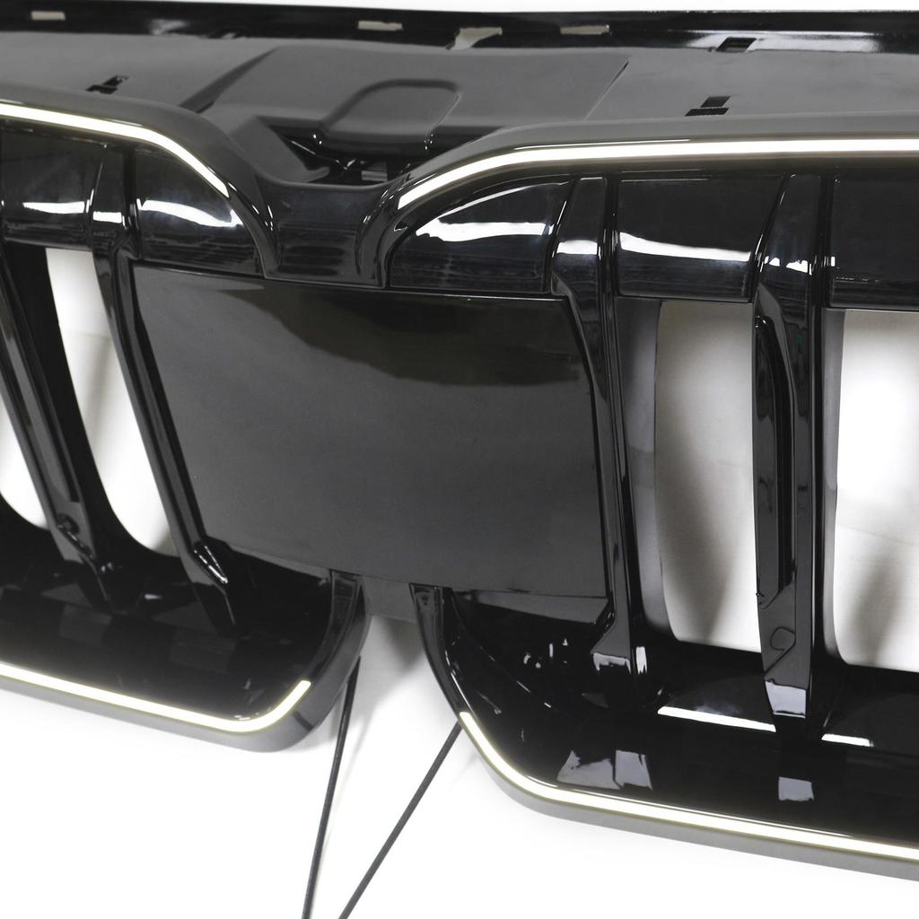 Błyszczący Czarny Przedni Zderzak Nerki Grill Kratka kompatybilna dla BMW X1 U11 U12 2023-2024