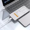 Silicone Braided Cable USB-C L25SC 60W 1m - White