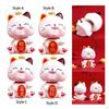 Cat Figurine Art Decorative Display Ornament Kitten Statue for Desk Chinese Year Gifts Car