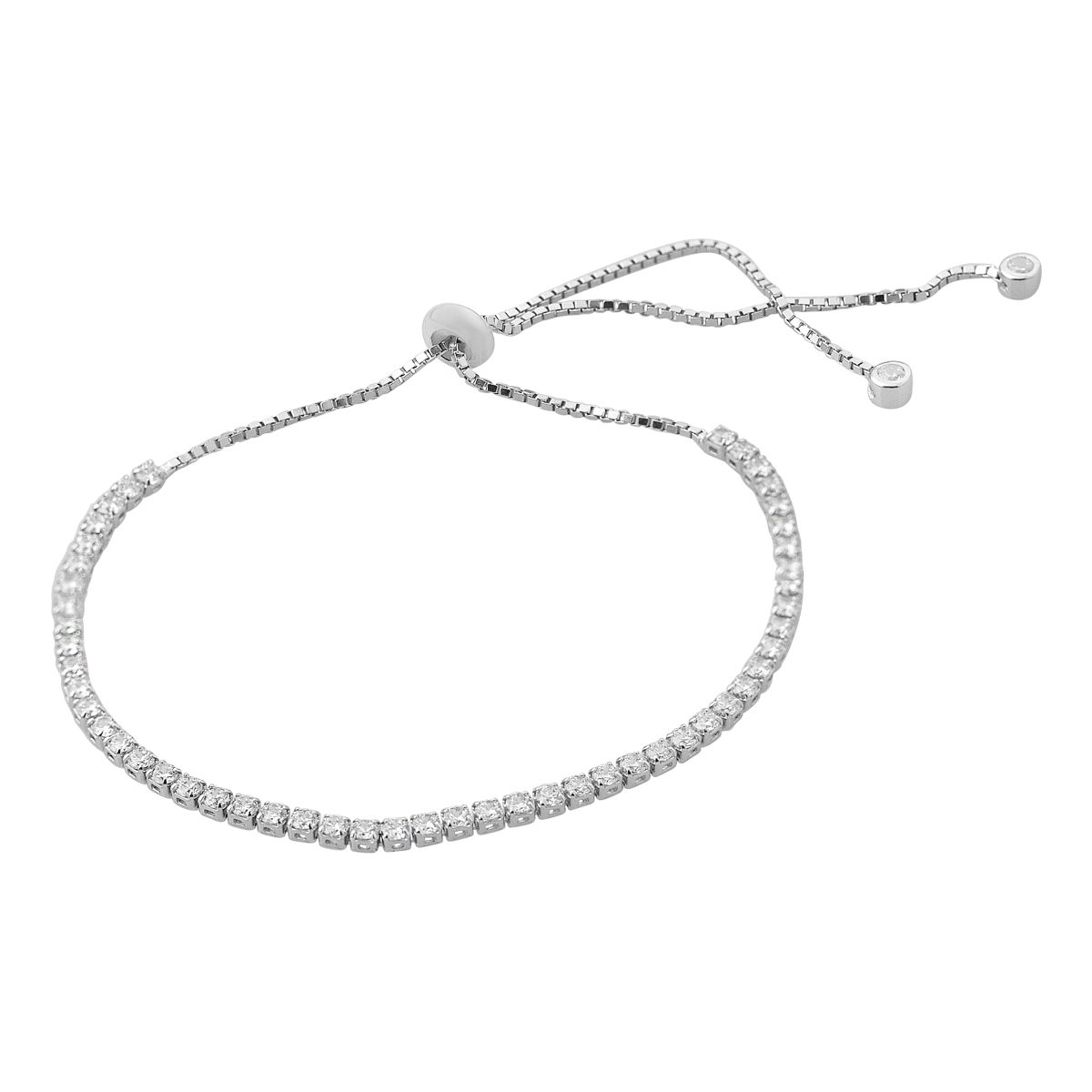 

Срібна каблучка з фіанітами, вага виробу 3,13 гр (2176541) adjustable білий