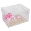 Acrylic Pet Cage Transparent Single Layer House Castle Hamster Supplies with Feeding BasinL