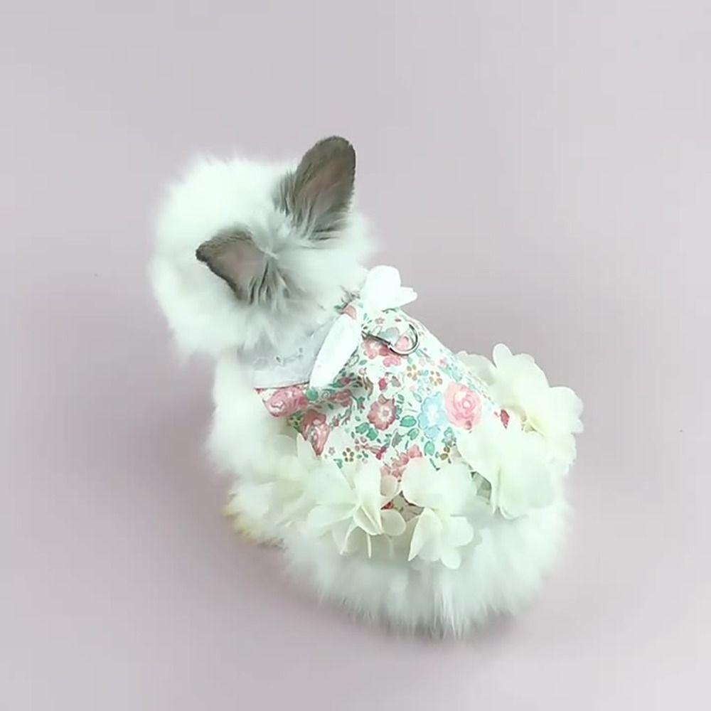 With Traction Leash Bunny Chinchillas Suit Breathable Pet Harnesses and Leash Set  Chinchillas