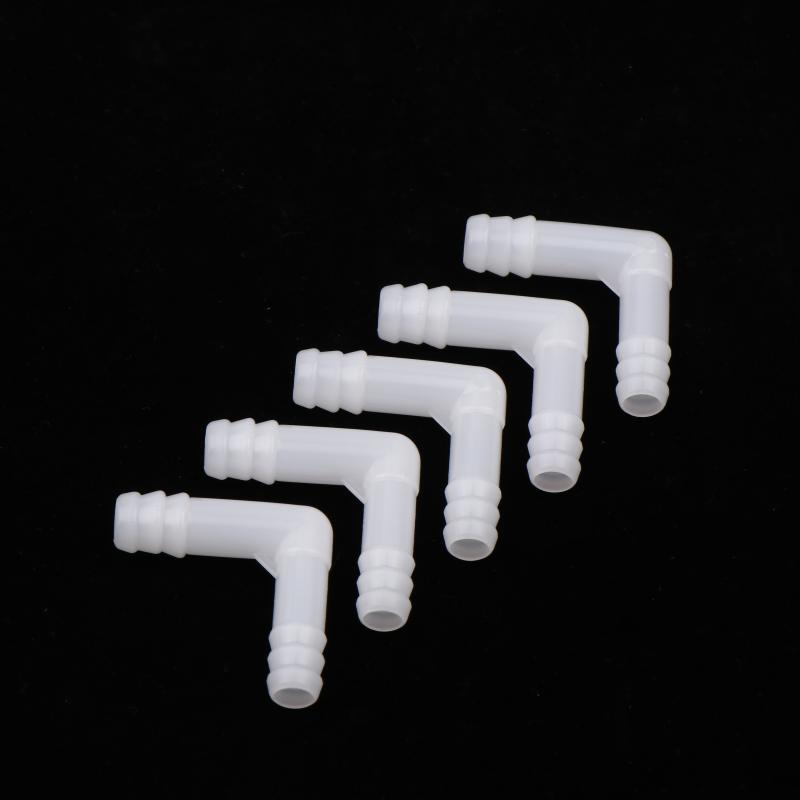 5Pcs 8/10Mm Pe Elbow Connector Aquarium Tank Air Pump Hose Pagoda Joint Watering Irrigation Garden Water Pipe Connector