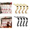4 Pieces Christmas Stocking Holder Decorative Multi Uses Lightweight Party Supply Ornament Mantle