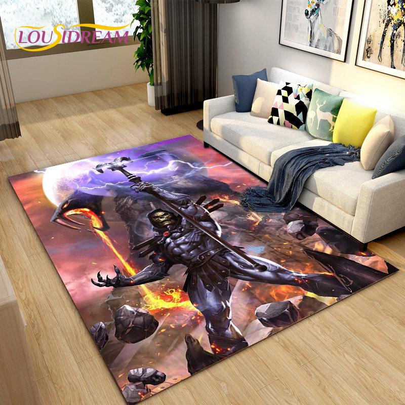 He Man and the Masters of the Universe Area Rug,Carpet Rug for Living Room Bedroom Sofa Doormat Decoration,Non-slip Floor Mat