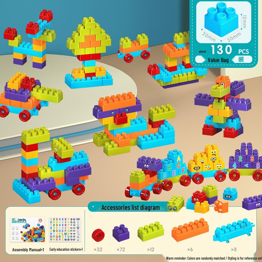 Bloques de Construcción Clásicos de Colores para Niños - Juguetes de Educación Temprana para Edades 3-6