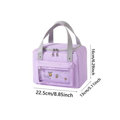 1PC-hand-held Lunch Bag Portable Picnic Bag Outdoor Insulation Bag Aluminum Lunch Bag Lunch Bag