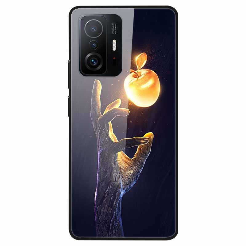 Luxury Case for Xiaomi Mi 11T Pro Cover Tempered Glass Cover for Xiaomi 11T 11 T Pro Phone Case for Xiaomi 11TPro Fundas 2021