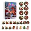 Advent Calendar Santa Claus Flying Dragon Design 24-Day Countdown Festive Family Activity Calendar Festive Atmosphere Enhancer
