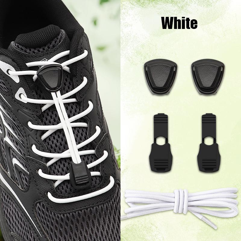 1 Pair Stopper for Elastic Rope Fastener for Kids Adult Triangle Plastic Cord Lock No Tie Shoelaces Buckle Lazy Sneaker Laces