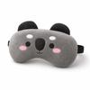 Jenna Koala Sleep Eye Mask for Men & Women | Soft Plush Fabric | Adjustable Strap | Light Blocking Comfortable Eye Cover for Travel (Pack of 1)