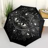 1pc Cat Mandala Automatic Open/Close Umbrella, Windproof, Folding Compact Umbrella with Lightweight Design for Women/Men029