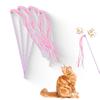 Cat Teaser Stick Toy Training Durable Teeth Cleaning Squeaky Kitten Toy Interactive Self-pleasure Cat Toy Supplies