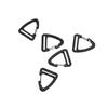 10PCS Alloy Triangle Carabiner Spring Quickdraws Belt Clip Hooks Keychain Buckles Outdoor Camping Hiking Backpack Accessories