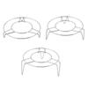 Stainless Steel Steaming Rack Household Water-proof Medium Pressure Cooker Steaming Rice Inner Rack Steaming Rack Tripod Kitchen Multi-function Rack