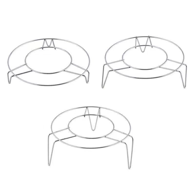 Stainless Steel Steaming Rack Household Water-proof Medium Pressure Cooker Steaming Rice Inner Rack Steaming Rack Tripod Kitchen Multi-function Rack