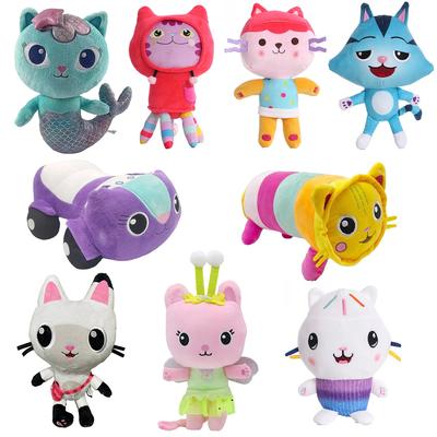 8 Newest Stlyes Gabby Dollhouse Plush Toy Mercat Cartoon Stuffed Animals Mermaid Cat Plushie Doll Kids Birthday Christams Gifts