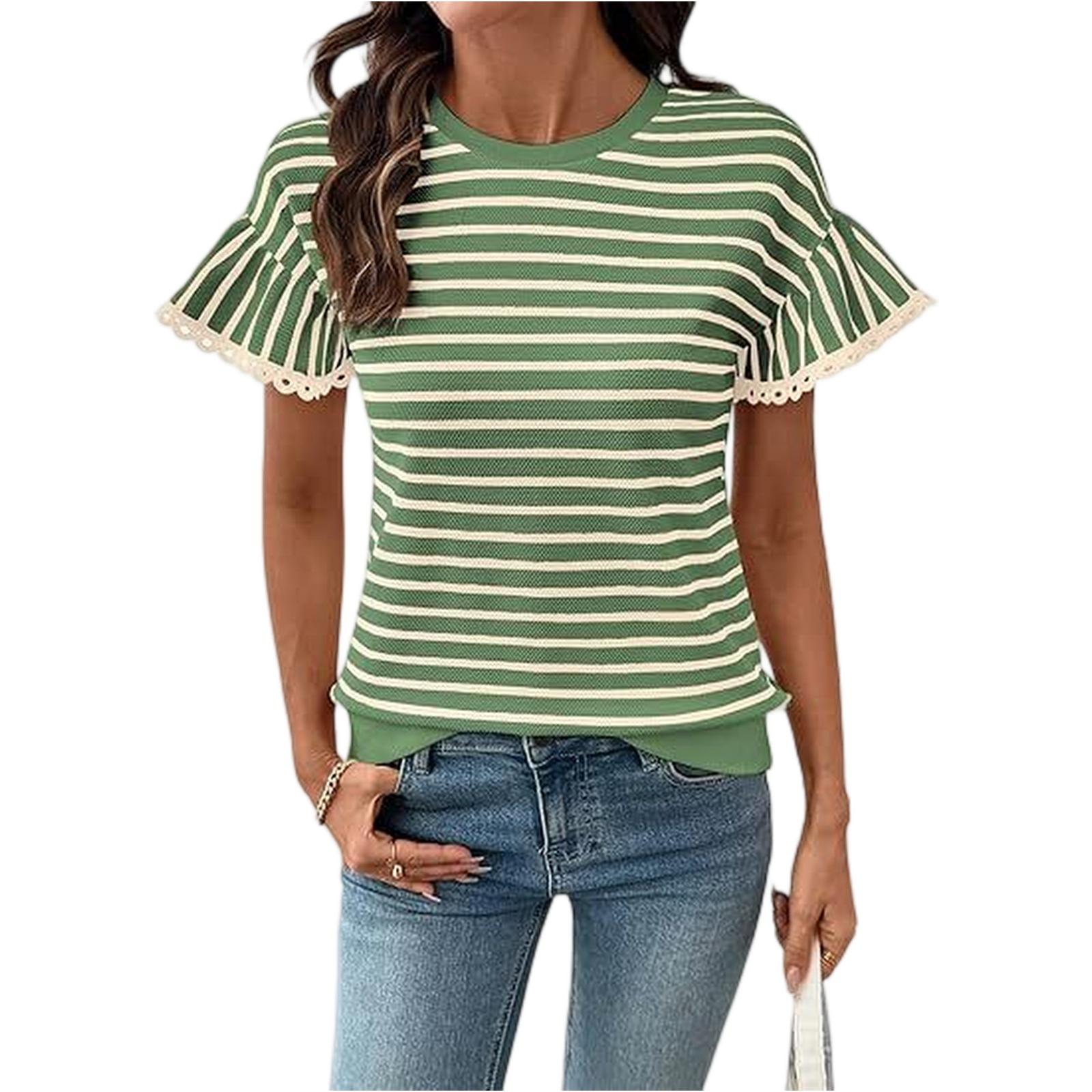 

Женская модная свободная повседневная летняя футболка с коротким рукавом XL небесно-голубой