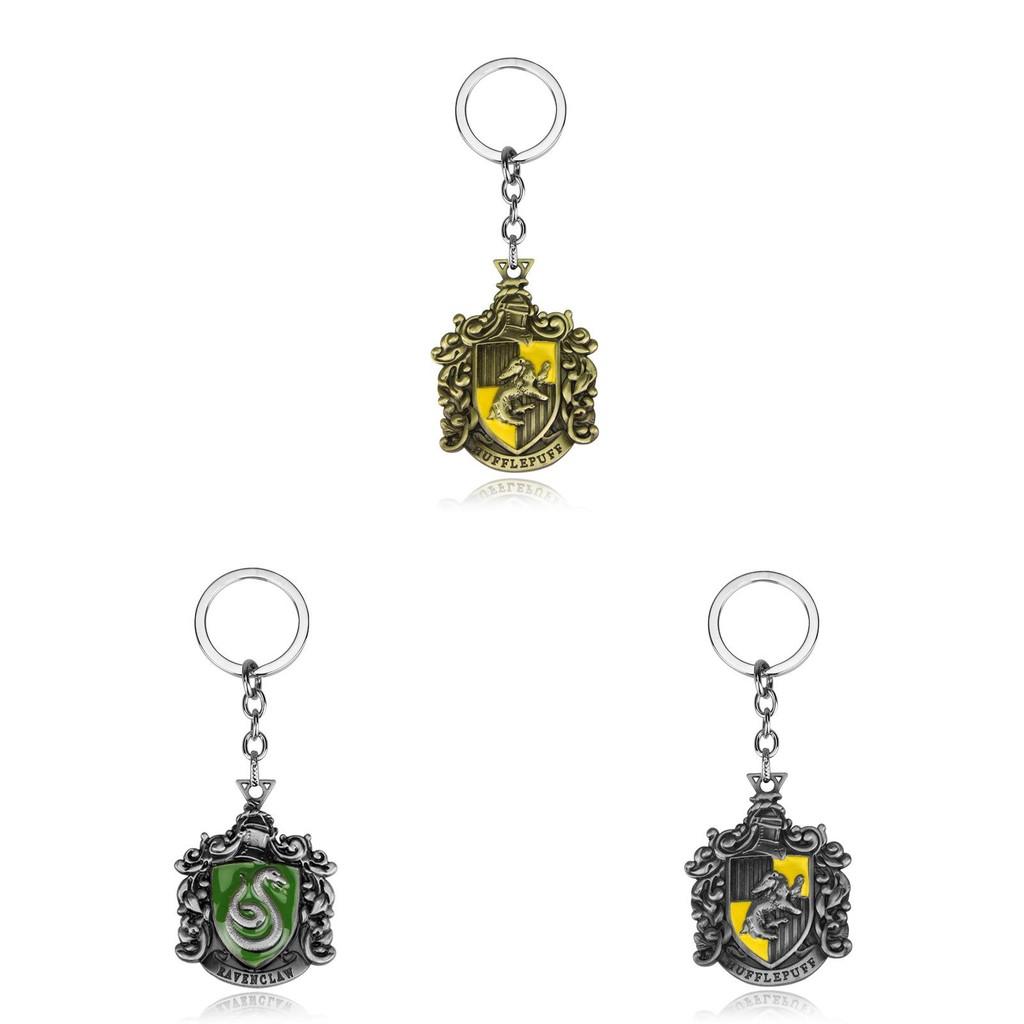 Harry Potter Schlüsselanhänger Mit Hauswappen Symbolen Goldlegierung Für Sammler Fans