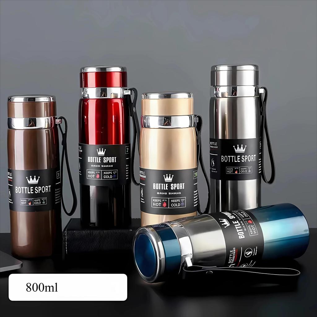 1Pc Thermal Water Bottle Keep Cold and Hot Water Bottle Thermos for Water Tea Coffee Vacuum Flasks Stainless Steel Thermos Bottle