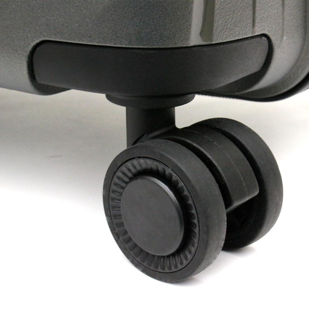 Sifre Koffert med glidelås, Hard Gunmetal, Ultralett, Håndbagasje, Medium, ESC2291-59,