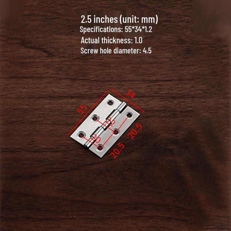 Mini-Scharniere aus Edelstahl für Koffer, Geschenkboxen, Holztüren und Schränke