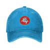 Litouwen Litouwen Wapen Gewassen Denim Pet Casual Baseballpetjes Verstelbare Pet Zomer Unisex Baseballpetjes