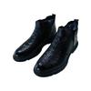 2025 Winter New Velvet Crocodile Pattern Men's Boots Fashionable Medium Tube Martin Boots British Leather Boots Warm Men's Boots