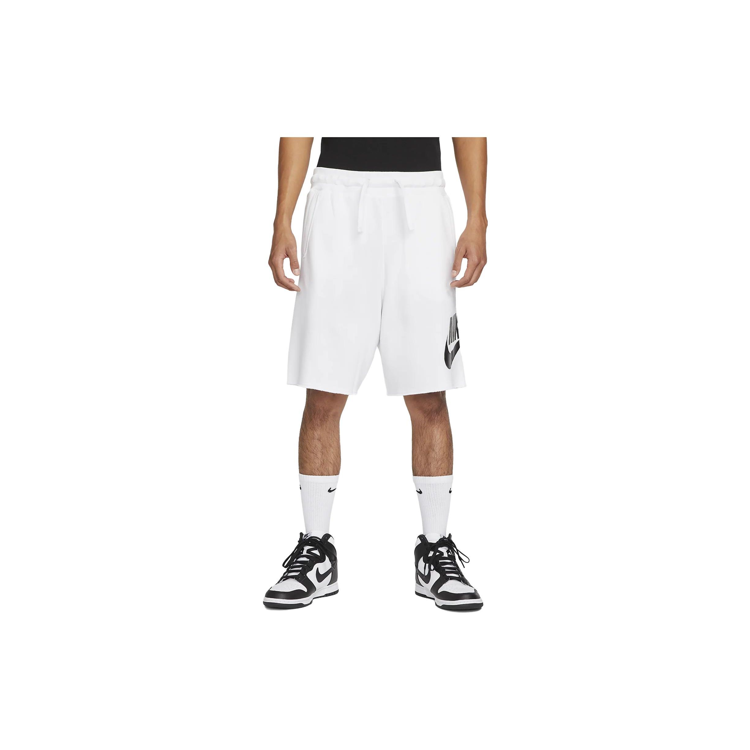 

Nike High-Waisted Drawstring Shorts With Logo Pocket Men Bottoms White DX0502-100 L