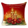 Decorazioni per la Casa Natale Nordico Rosso Stampato Federa in Poliestere per Soggiorno Camera da Letto funda de almohada