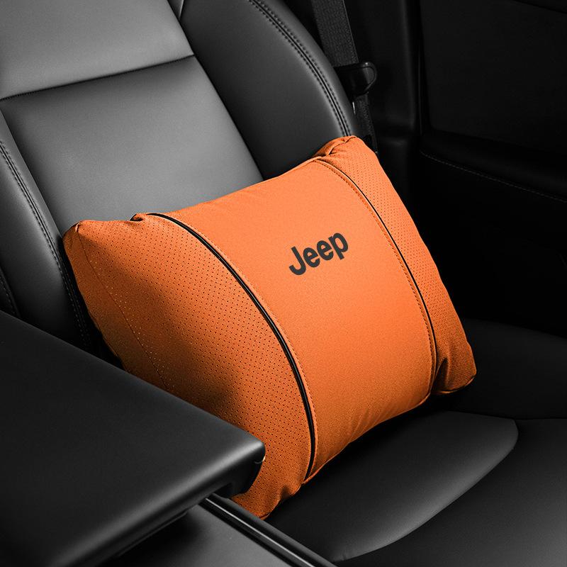 Headrests Waist Cushion Neck Pillow for Jeep Free Light Hero Compass for Wrangler Grand Cherokee Car Travel Comfort Accessories AMZ1
