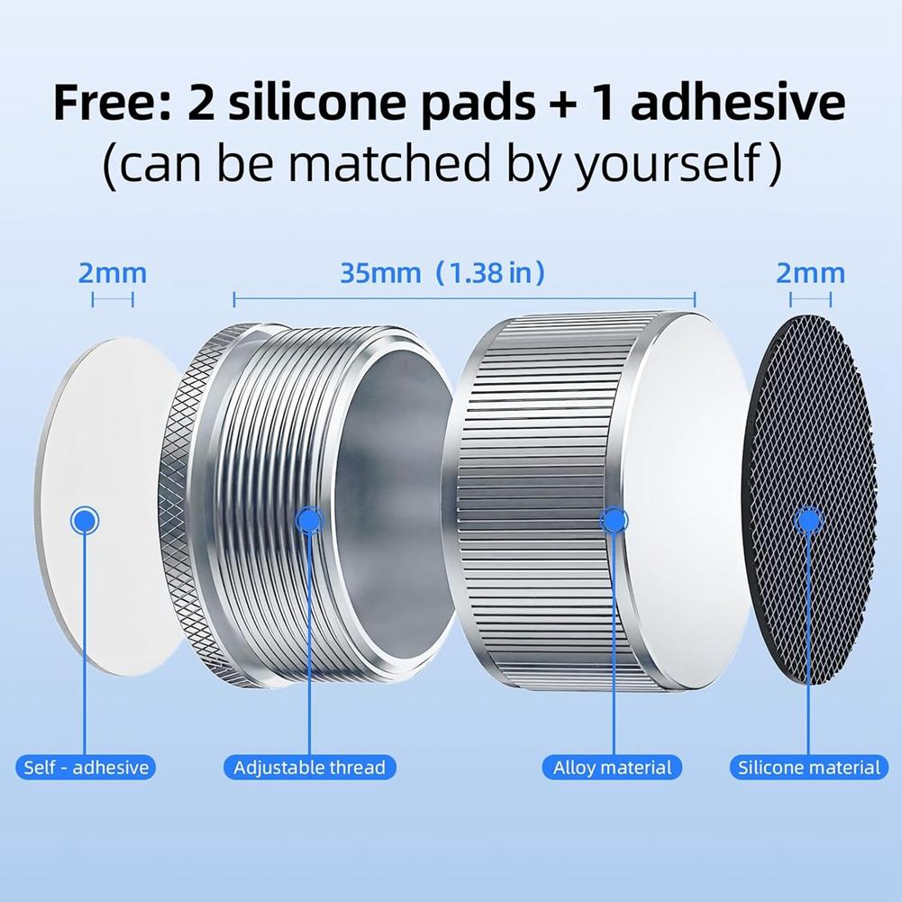 4 Pack Adjustable Microwave Riser Pads Heavy Duty Universal Appliance Feet for Microwave/Oven/Sofa/Furniture